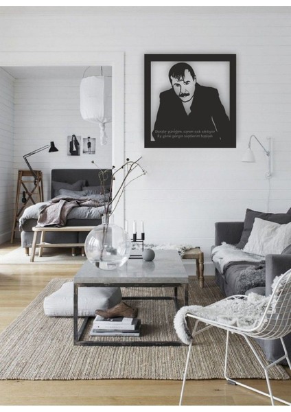 Azer Bülbül Ey Gene Gergin Saatlerim Başladı Mdf Tablo