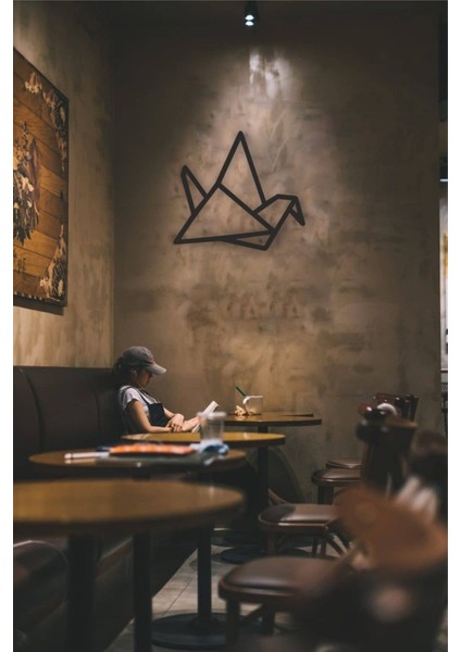 Geometrik Kuş Tablo Ahşap Mdf Lazer Kesim