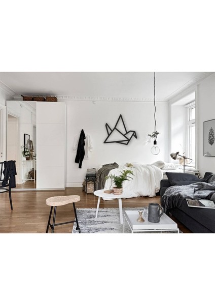 Geometrik Kuş Tablo Ahşap Mdf Lazer Kesim fırsatları