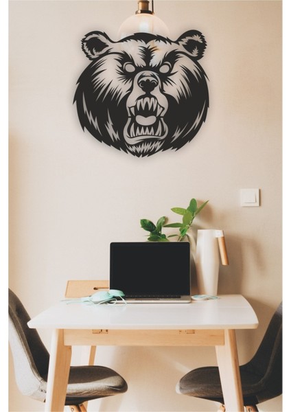 Vahşi Ayı Parça Tablo Ahşap Mdf Lazer Kesim modelleri