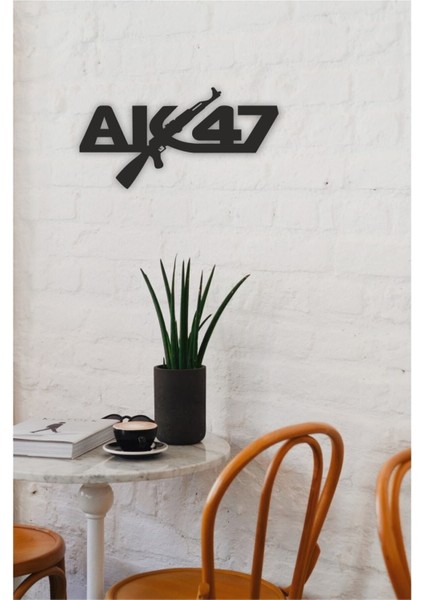 AK47 Kalaşnikof Tablo Ahşap Mdf Lazer Kesim