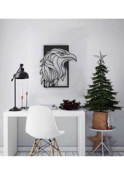Kartal Şahin Geometrik Tablo Ahşap Mdf Lazer Kesim