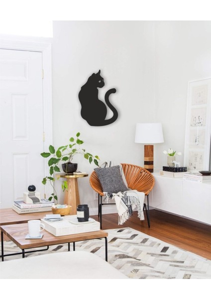 Kedi - Kedicik - Siyah Kedi - Tablo Ahşap Mdf Lazer Kesim modelleri