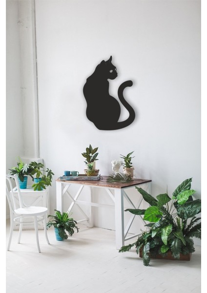 Kedi - Kedicik - Siyah Kedi - Tablo Ahşap Mdf Lazer Kesim fırsatları