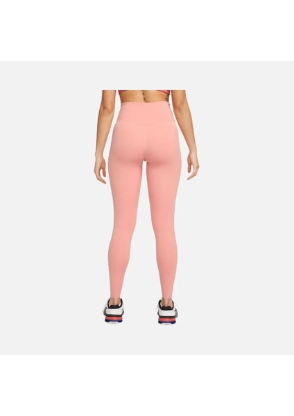 One Luxe Mid-Rise Training Pink Tayt Kadın Antrenman Pembe Spor Tayt AT3098 606