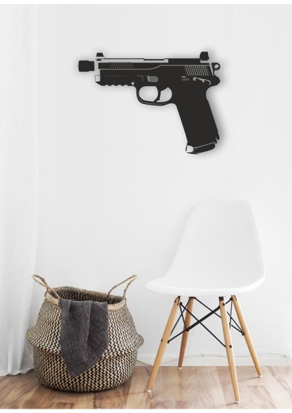 Classic Silah 2 Ahşap Mdf Lazer Kesim Tablo