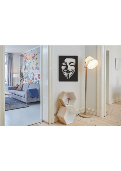 V For Vendetta Tablo Ahşap Mdf Lazer Kesim