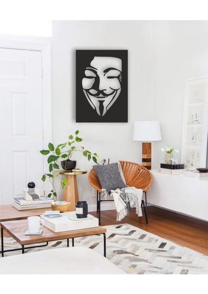 V For Vendetta Tablo Ahşap Mdf Lazer Kesim