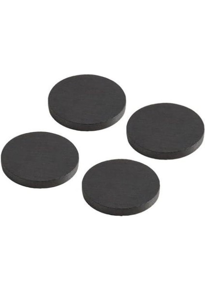 25X3 mm Büyük Yuvarlak Ferrit Mıknatıs -Kokulu Taş-Nişan Süsleme Mıknatısı