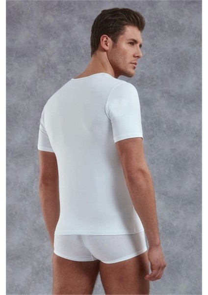 Modlive Doreanse Yırtık Yaka Erkek T-Shirt 2820 fırsatları