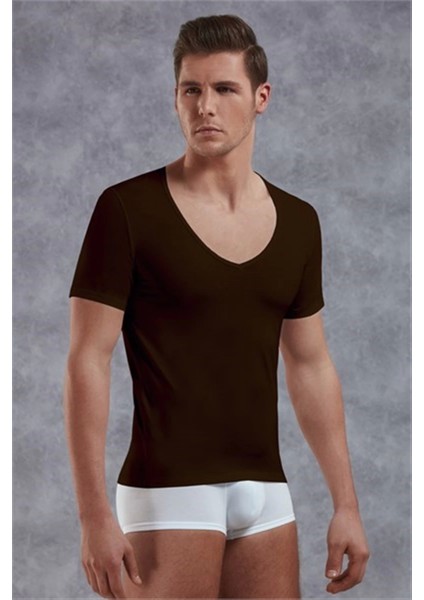 Modlive Doreanse Yırtık Yaka Erkek T-Shirt 2820 indirimleri