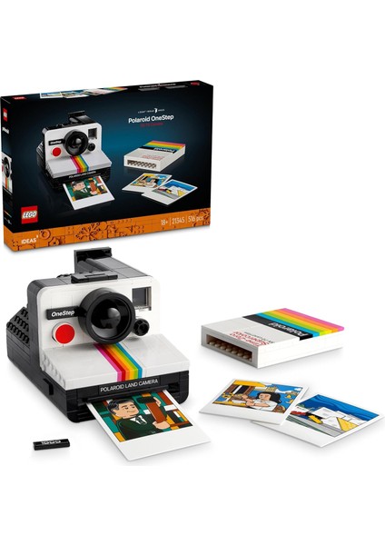 Ideas Polaroid Onestep Sx-70 Kamera 21345 - Fotoğraf Meraklısı Yetişkinler Için Koleksiyonluk ve Sergilenebilir Yaratıcı Model Yapım Seti (516 Parça)