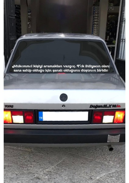 Oto Cam Yazı Sözleri Ticari-Servis-Dolmuş-Panelvan Uzun Sticker Model 26