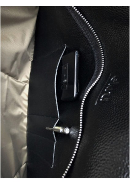 Hayır 15.6" Inç Laptop Macbook Evrak Bilgisayar Çantası Kazayağı Desenli Vegan Deri Siyah Casual/gü indirimleri