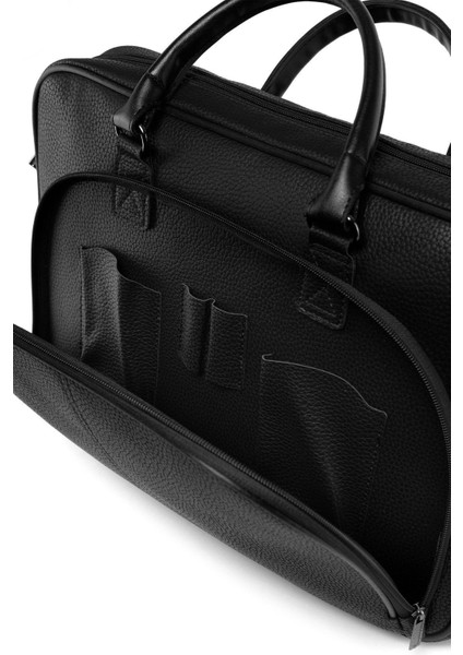 Siyah 15.6’ınc Su Geçirmez Evrak Bilgisayar Notebook Laptop Çantası Düz Su Geçirmez Business Busine