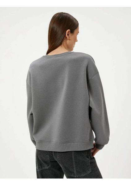 5WAL10010IK Koton Kadın Sweat Gri