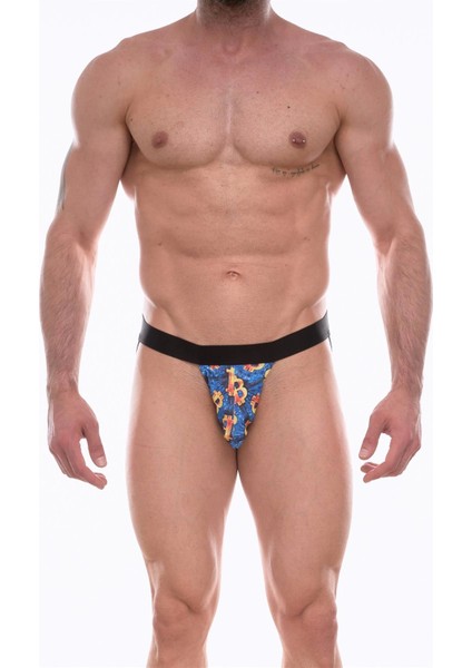 Erkek Desenli Jockstrap Çamaşır BR439