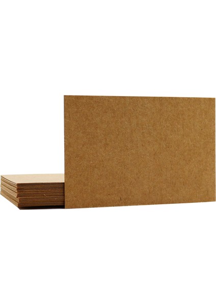 300gr Kraft Boş Baskısız Kartvizit Kağıt 8x5cm 50 Adet