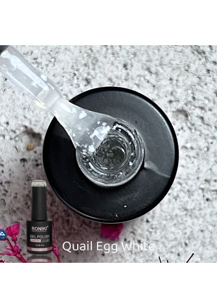 Kalıcı Oje Beyaz Parçacıklı Quail Egg 10 ml