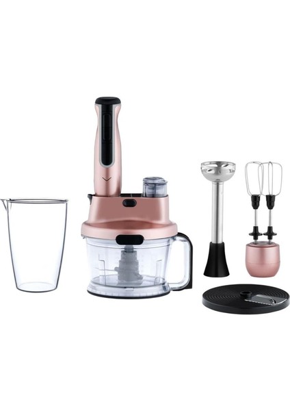 220 - 240 V Nano Cut R Multi Blender Set Paslanmaz Çelik F 80 - 100 L Pembe Plastik  50 Hz 800