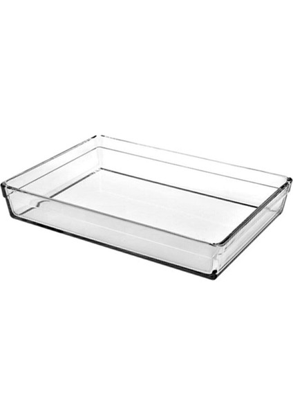 Standart Premium Dikdörtgen Büyük Boy Borcam Tepsi Fırın Kabı 59334 Beyaz 1 Parça Cam fırsatları