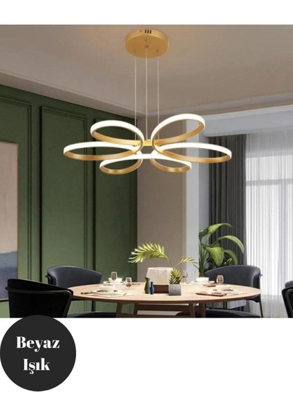 Nipul Eskitme Sarkıt Modern Beyaz Işık Ledli Avize