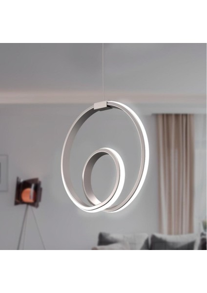 Orjin Gri Tekli Sarkıt LED Günışığı Ultra Ledli Salon Mutfak Oda Hol Ledli Avize