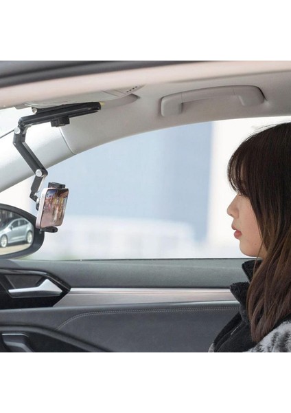 Main Shop Ayarlanabilir Araba Telefon Tutacağı, Tüm Açı Dönüş Katlanır Cep Telefonu Otomobil Aksesuarları