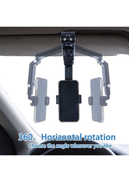 Main Shop Ayarlanabilir Araba Telefon Tutacağı, Tüm Açı Dönüş Katlanır Cep Telefonu Otomobil Aksesuarları fırsatları