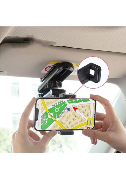 Main Shop Araç Telefon Tutacağı, 360 Dönebilen Dikiz Aynası/masa/mutfak Araba Montajı, Ayarlanabilir Kollu fiyatları