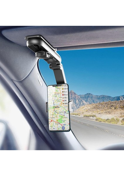 Main Shop Araç Telefon Tutacağı, 360 Dönebilen Dikiz Aynası/masa/mutfak Araba Montajı, Ayarlanabilir Kollu indirimleri