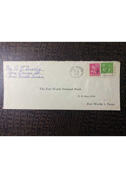 Usa Amerikan Pullu 1953 Yılında Postadan Geçmiş Varış Damgalı Boş Zarf Us Mail &quot;give Red Cross Fund&quot; Damgalı