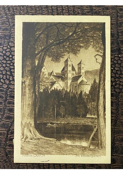 Almanya Reich Dönemine Ait 1925 Yılında Prof. Dr. W. Levison Gönderilmiş Taşbaskı Posta Kartı Postadan Geçmiş Maria Lach - Bonn Pfennig Deutsches Reich Kartal Pullu