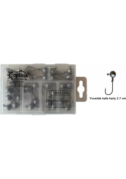 6435 Compact Eco Kutulu Jig Head Seti 7gr 30 Adet