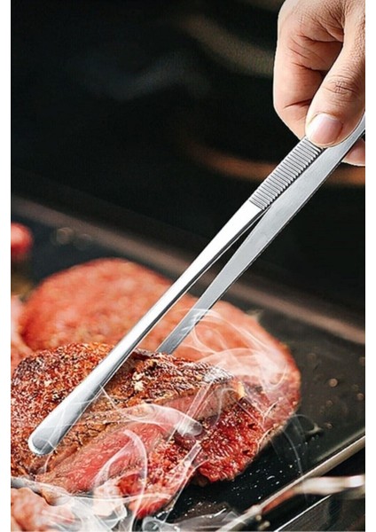 Glassepet Paslanmaz Çelik Dekroasi Yiyecek Servis Maşası Air Fryer Master Chef Şef Cımbızı Et Kızartma Barbek modelleri