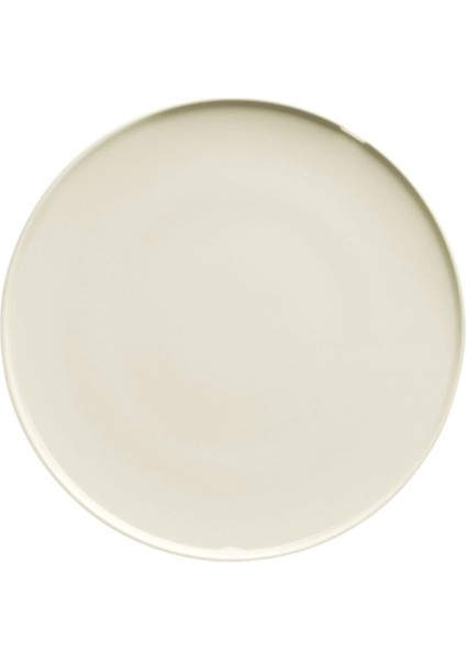 Porselen Chef Taste Of 25 cm Düz Tabak Krem Servis Tabağı Yuvarlak Modern Lacivert 1 Parça Mikrodal