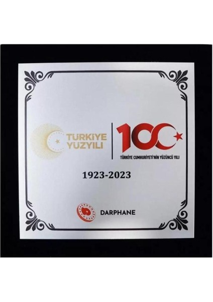 100.YIL Lacivert Kadife Hatıra Para Kutusu