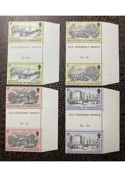 Ingiltere 1978 Ingiliz Sömürge Bailiwick Of Guernsey Old Guernsey Prints (1st Series) Mnh Bloklar