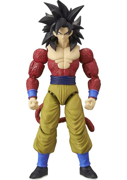 16 cm Dragon Ball Super Saiyan 4 Goku Poz Verilebilir Figür, Dragon Stars Serisi
