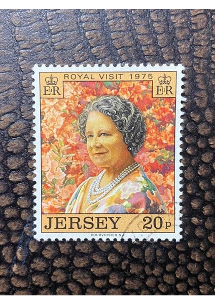 Ingilliz Sömürge Ingiltere Kraliyet Ziyareti Jersey 1975 Royal Visit By Queen Mother Fine Used