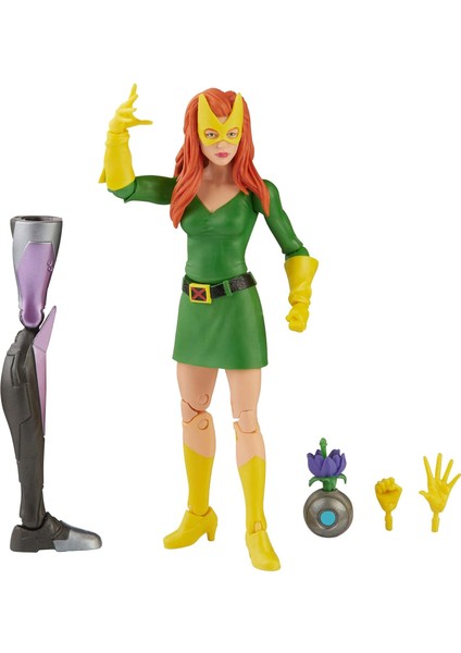 -"hasbro Marvel Efsaneleri Serisi X-Men 6 Inçlik Koleksiyon Jean Grey Eylem Şekil Oyuncak, Premium Tasarım ve 3 Aksesuarlar, Yaşları 4 ve Yukarı"