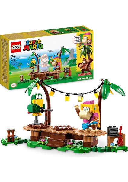 Super Mario Dixie Kong Un Orman Konseri Ek Macera Seti 71421 Oyuncak Yapım Seti (174 Parça)