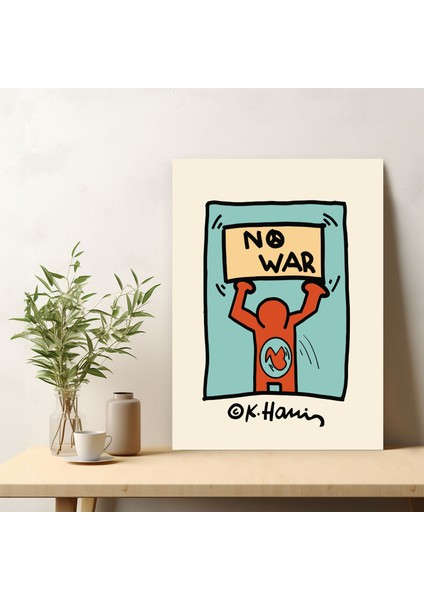 Modern Ev Dekorasyon Kanvas Tablo Keith Haring Sanatsal Tablo Duvar Dekorasyonu