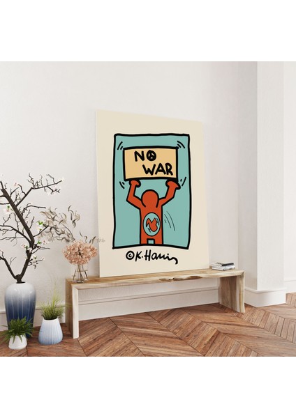 Modern Ev Dekorasyon Kanvas Tablo Keith Haring Sanatsal Tablo Duvar Dekorasyonu