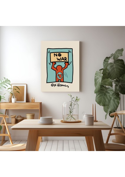 Modern Ev Dekorasyon Kanvas Tablo Keith Haring Sanatsal Tablo Duvar Dekorasyonu