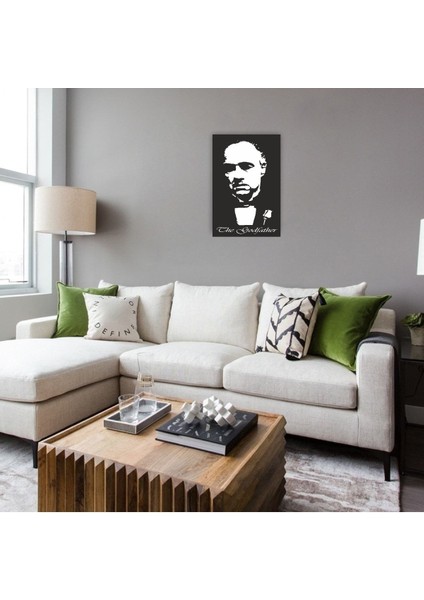 Baba (The Godfather) Ahşap Mdf Lazer Kesim Tablo