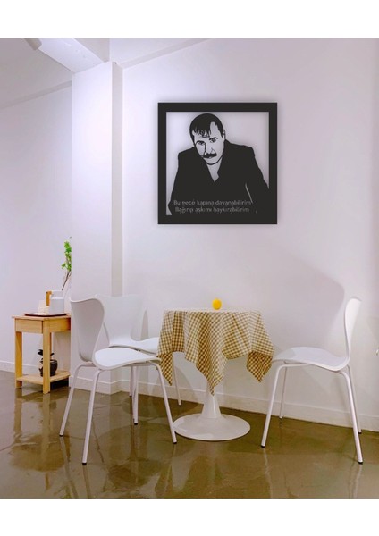 Azer Bülbül Bu Gece Kapına Dayanabilrim Mdf Tablo modelleri