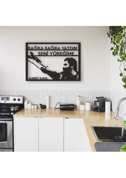 Ahmet Kaya Bağıra Bağıra Yazdım Seni Yüreğime Mdf Tablo fiyatları