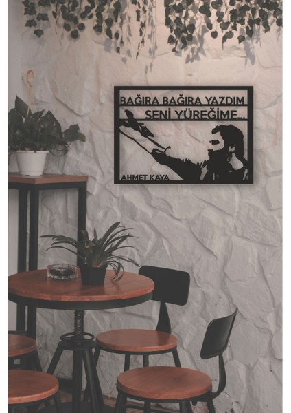 Ahmet Kaya Bağıra Bağıra Yazdım Seni Yüreğime Mdf Tablo modelleri