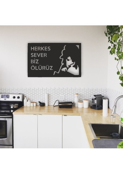 Yıldız Tilbe Herkez Sever Biz Ölürüz Mdf Tablo